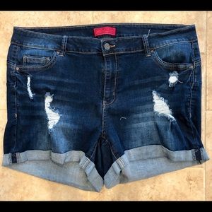 Wax Jean 3” shorts plus size 3X